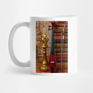 Pocket Violin And Old Books Mug